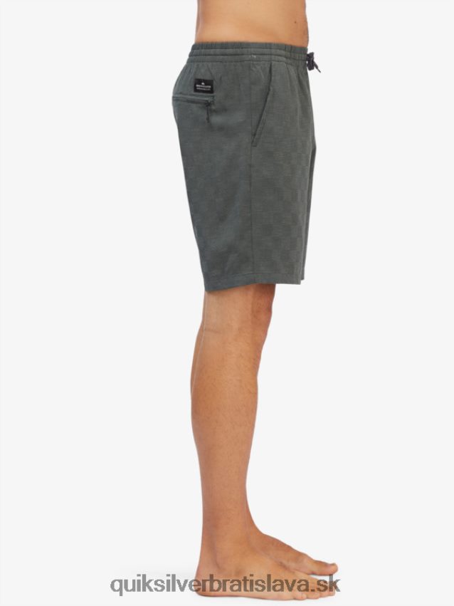 elastické kárové 18 obojživelné šortky Quiksilver muži B80HXR1853 mestský šik