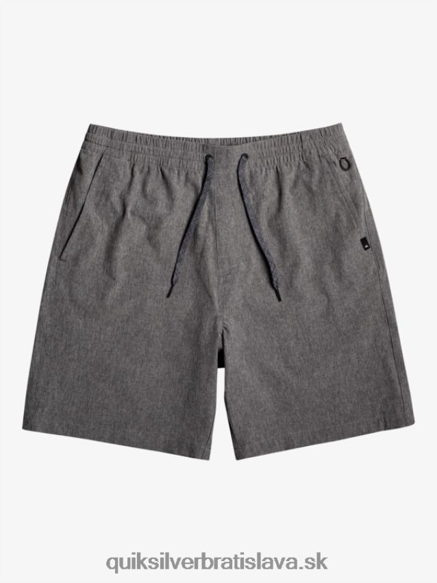 elastické šortky hybridné obojživelníky 18 Quiksilver muži B80HXR1664 čierna
