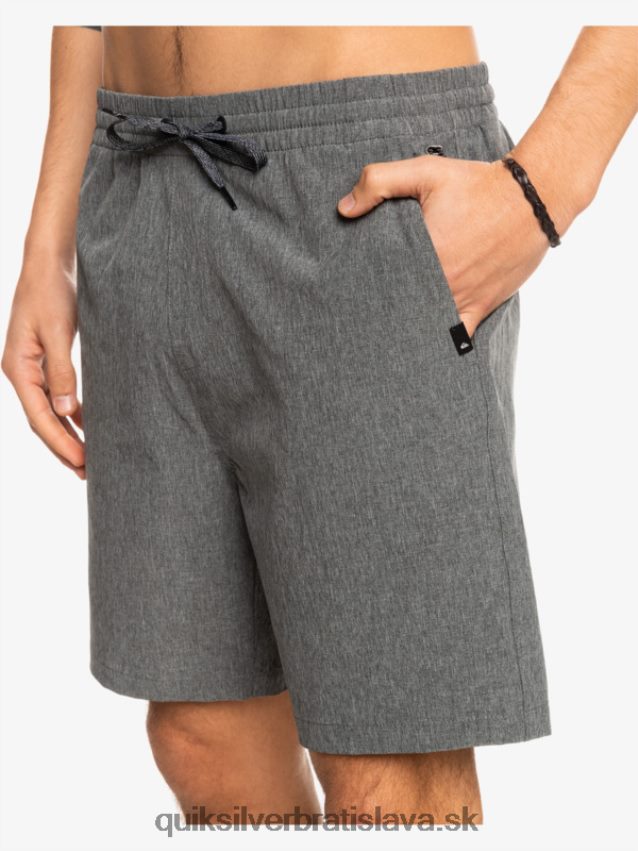 elastické šortky hybridné obojživelníky 18 Quiksilver muži B80HXR1664 čierna