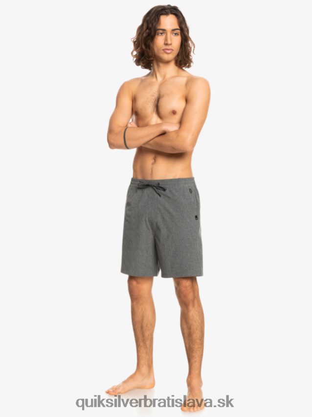 elastické šortky hybridné obojživelníky 18 Quiksilver muži B80HXR1664 čierna