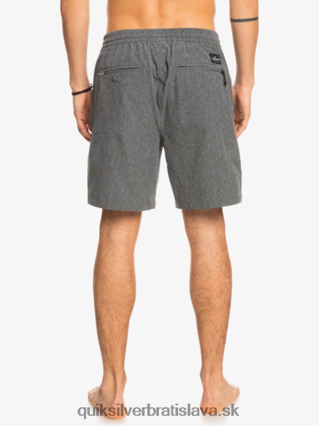 elastické šortky hybridné obojživelníky 18 Quiksilver muži B80HXR1664 čierna