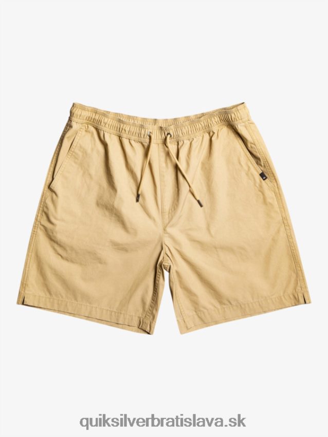 elastické šortky taxer Quiksilver muži B80HXR320 plage