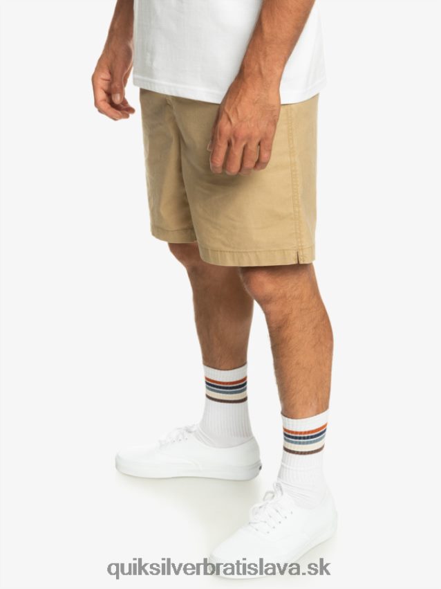 elastické šortky taxer Quiksilver muži B80HXR320 plage