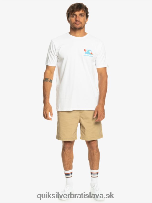 elastické šortky taxer Quiksilver muži B80HXR320 plage