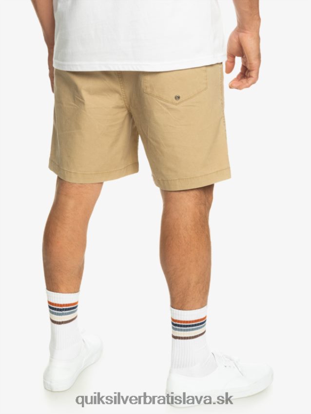 elastické šortky taxer Quiksilver muži B80HXR320 plage