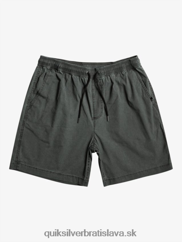 elastické šortky taxer Quiksilver muži B80HXR321 čierna