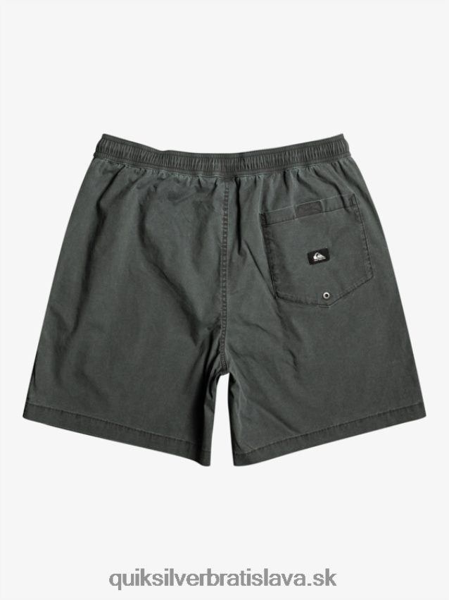 elastické šortky taxer Quiksilver muži B80HXR321 čierna