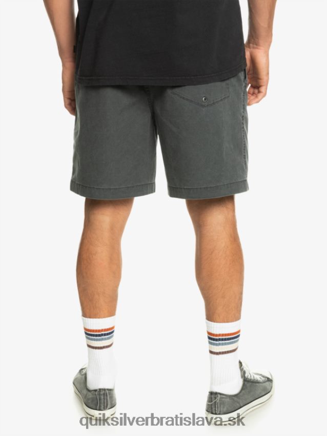 elastické šortky taxer Quiksilver muži B80HXR321 čierna