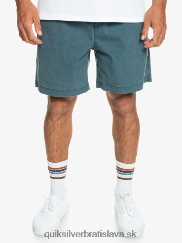 elastické šortky taxer Quiksilver muži B80HXR323 polnočné námorníctvo