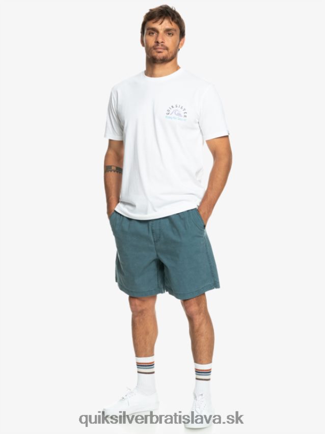 elastické šortky taxer Quiksilver muži B80HXR323 polnočné námorníctvo