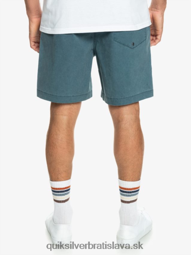 elastické šortky taxer Quiksilver muži B80HXR323 polnočné námorníctvo
