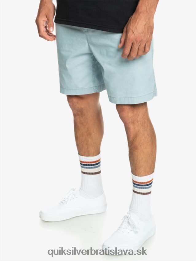 elastické šortky taxer Quiksilver muži B80HXR324 nebeská modrá