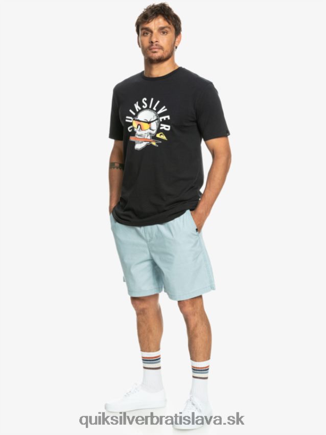 elastické šortky taxer Quiksilver muži B80HXR324 nebeská modrá
