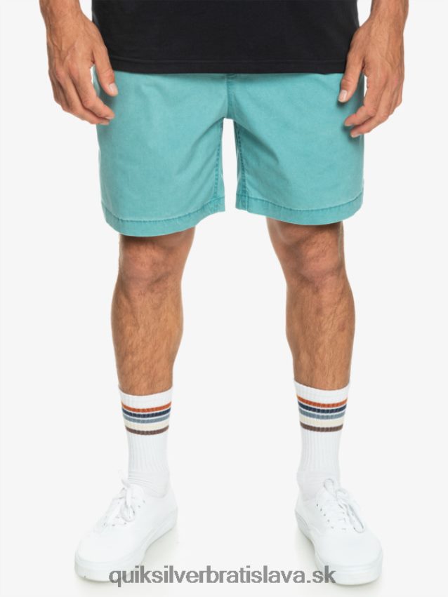 elastické šortky taxer Quiksilver muži B80HXR325 bretónska modrá