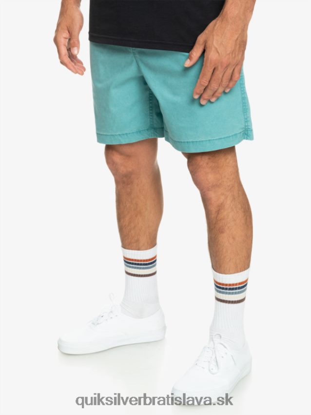 elastické šortky taxer Quiksilver muži B80HXR325 bretónska modrá