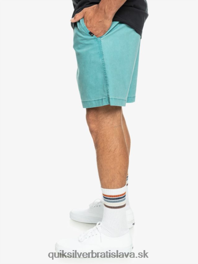 elastické šortky taxer Quiksilver muži B80HXR325 bretónska modrá
