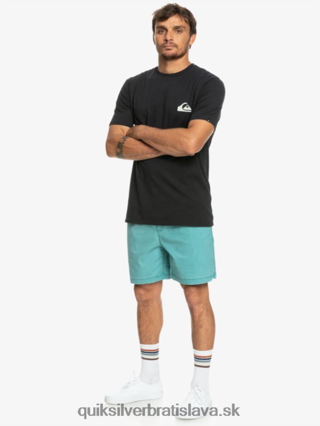elastické šortky taxer Quiksilver muži B80HXR325 bretónska modrá