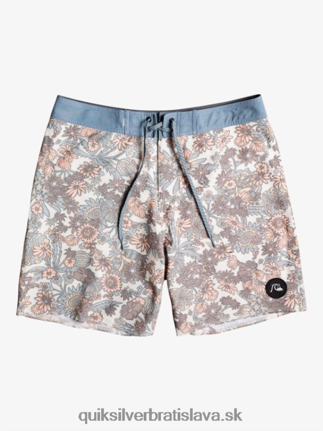 hempstretch 69 18 šortky Quiksilver muži B80HXR1815 starožitná biela