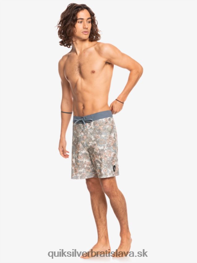 hempstretch 69 18 šortky Quiksilver muži B80HXR1815 starožitná biela