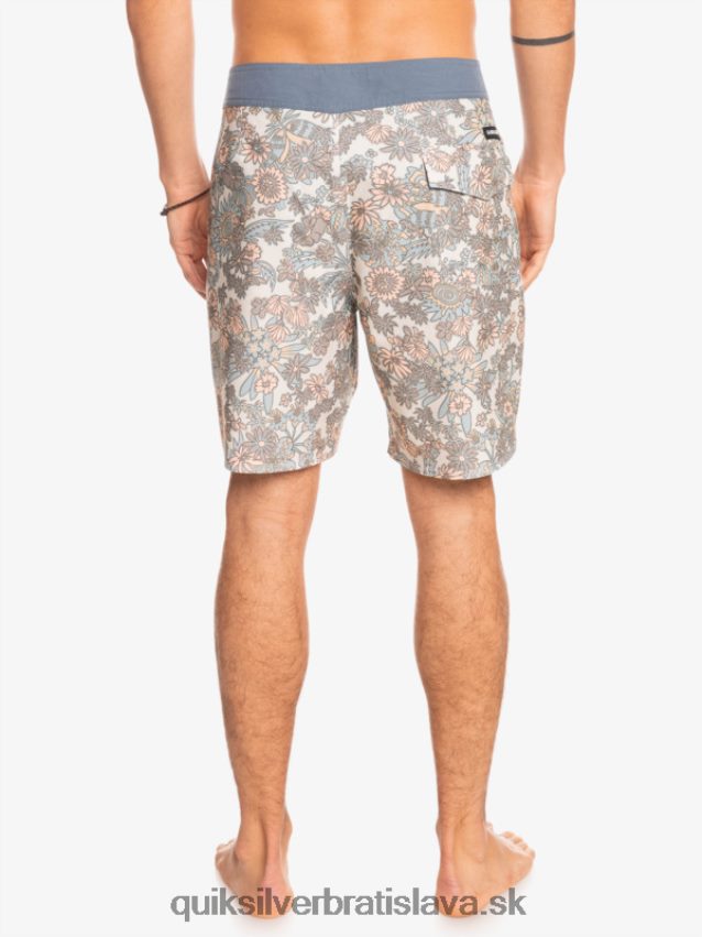 hempstretch 69 18 šortky Quiksilver muži B80HXR1815 starožitná biela