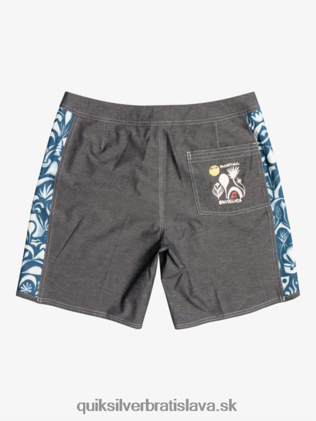 hempstretch original arch blank canvas 18 boardshorts Quiksilver muži B80HXR1823 javier mendizabal - čierny