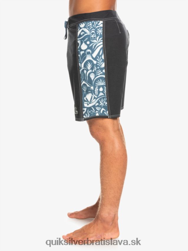 hempstretch original arch blank canvas 18 boardshorts Quiksilver muži B80HXR1823 javier mendizabal - čierny