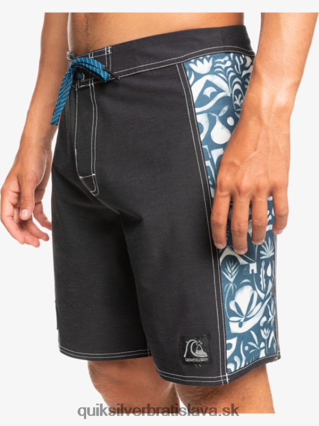 hempstretch original arch blank canvas 18 boardshorts Quiksilver muži B80HXR1823 javier mendizabal - čierny