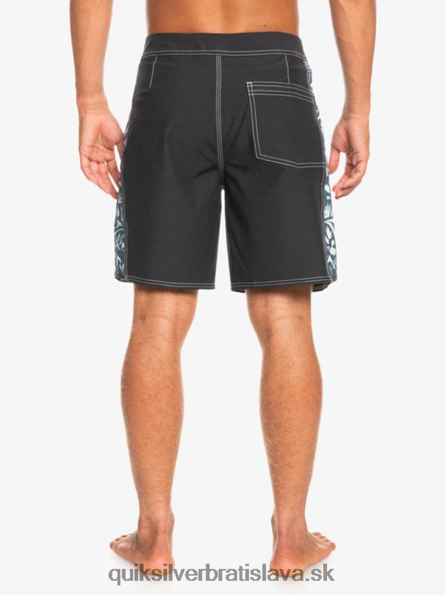 hempstretch original arch blank canvas 18 boardshorts Quiksilver muži B80HXR1823 javier mendizabal - čierny