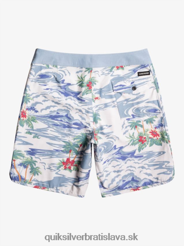 hempstretch scallop 19 boardshorts Quiksilver muži B80HXR1739 breza
