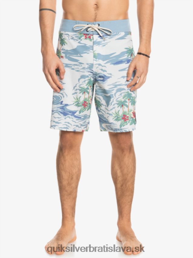 hempstretch scallop 19 boardshorts Quiksilver muži B80HXR1739 breza