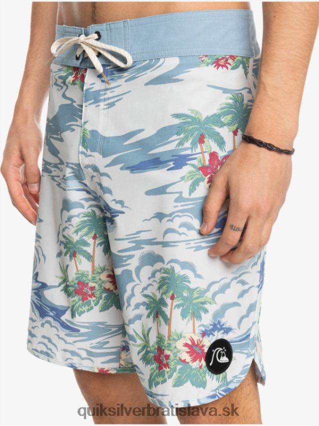 hempstretch scallop 19 boardshorts Quiksilver muži B80HXR1739 breza
