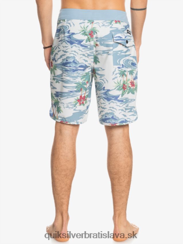 hempstretch scallop 19 boardshorts Quiksilver muži B80HXR1739 breza