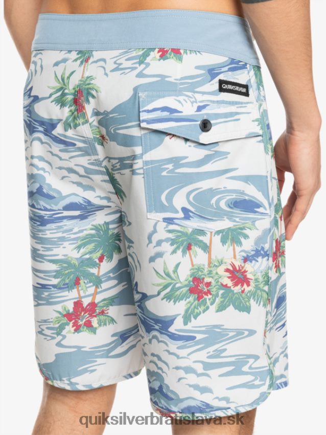 hempstretch scallop 19 boardshorts Quiksilver muži B80HXR1739 breza