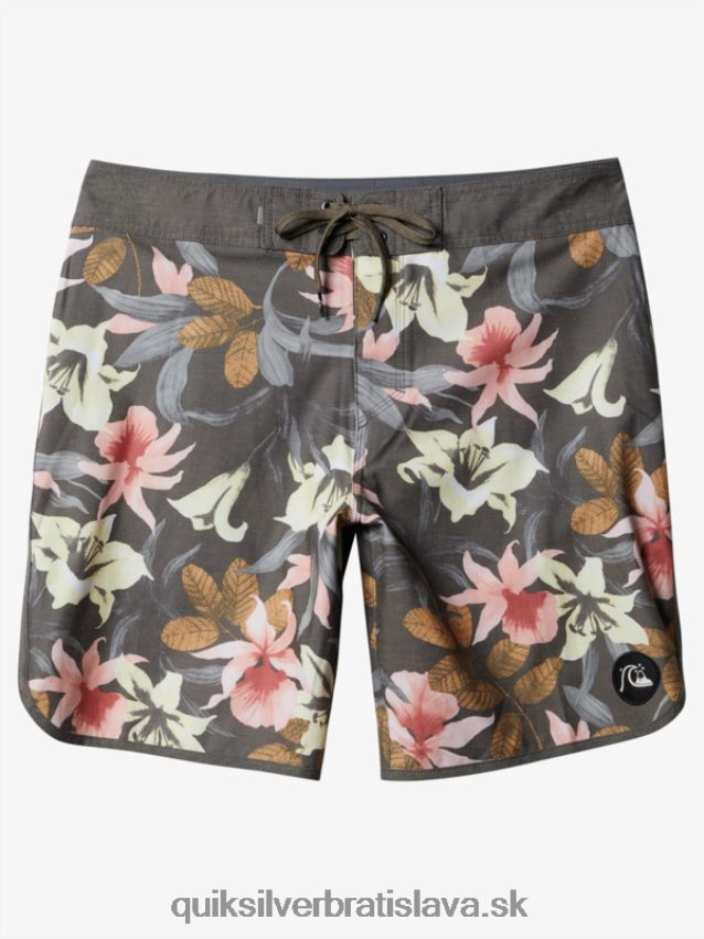 hempstretch scallop 19 boardshorts Quiksilver muži B80HXR1740 asfaltka