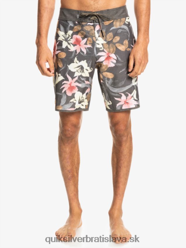 hempstretch scallop 19 boardshorts Quiksilver muži B80HXR1740 asfaltka