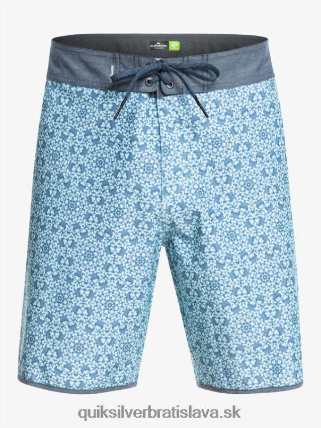 hempstretch scallop 19 boardshorts Quiksilver muži B80HXR1741 modré sklo
