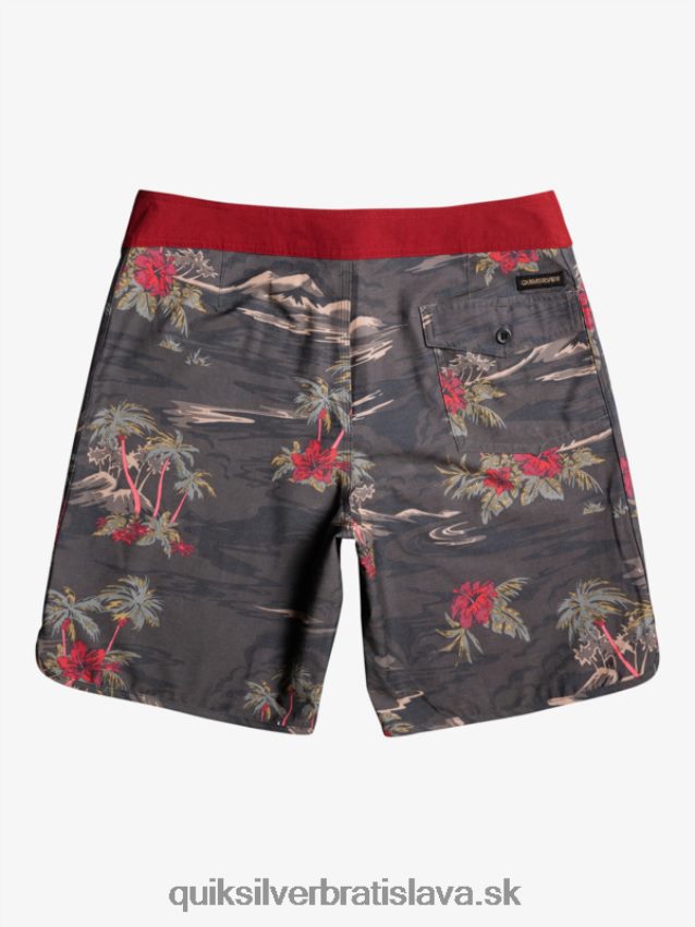 hempstretch scallop 19 boardshorts Quiksilver muži B80HXR1742 asfaltka