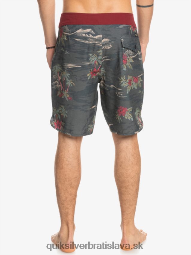 hempstretch scallop 19 boardshorts Quiksilver muži B80HXR1742 asfaltka