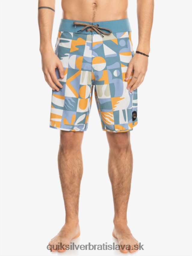hempstretch scallop 19 boardshorts Quiksilver muži B80HXR1743 ashley modrá