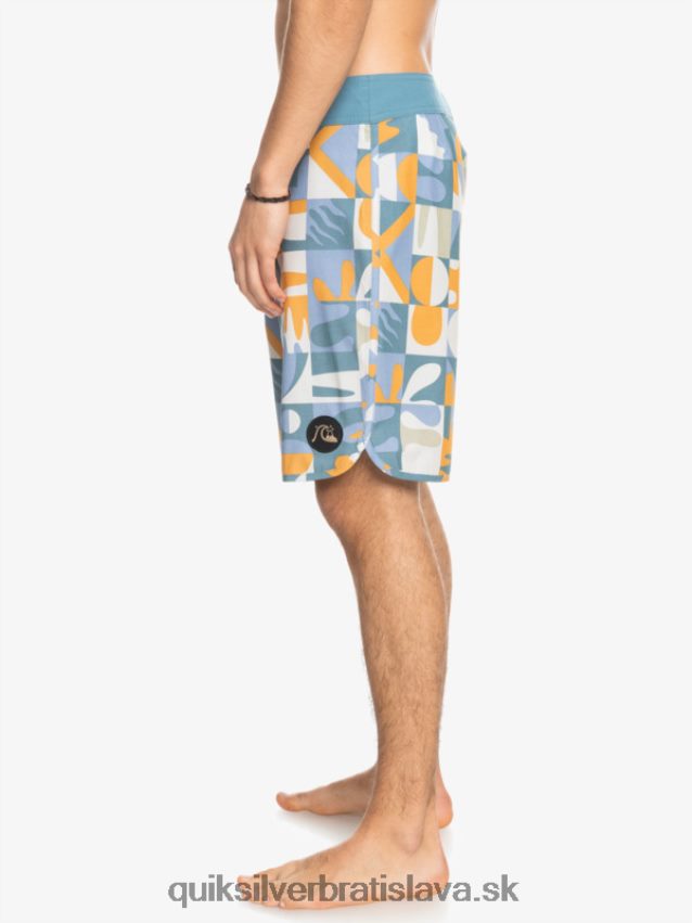 hempstretch scallop 19 boardshorts Quiksilver muži B80HXR1743 ashley modrá