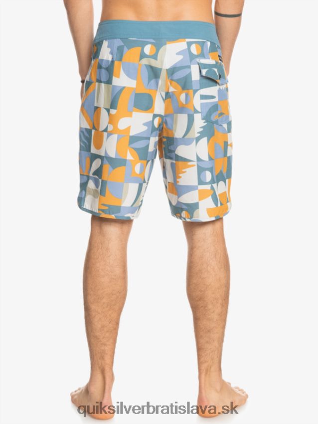 hempstretch scallop 19 boardshorts Quiksilver muži B80HXR1743 ashley modrá