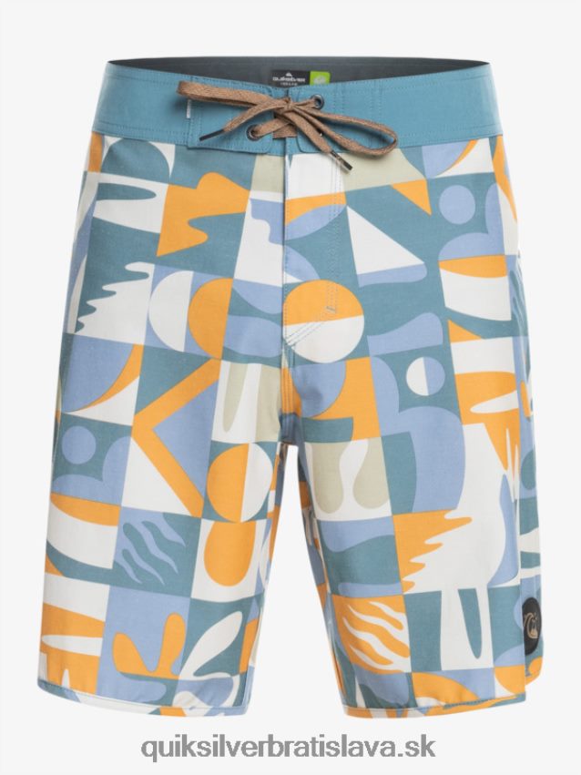 hempstretch scallop 19 boardshorts Quiksilver muži B80HXR1743 ashley modrá