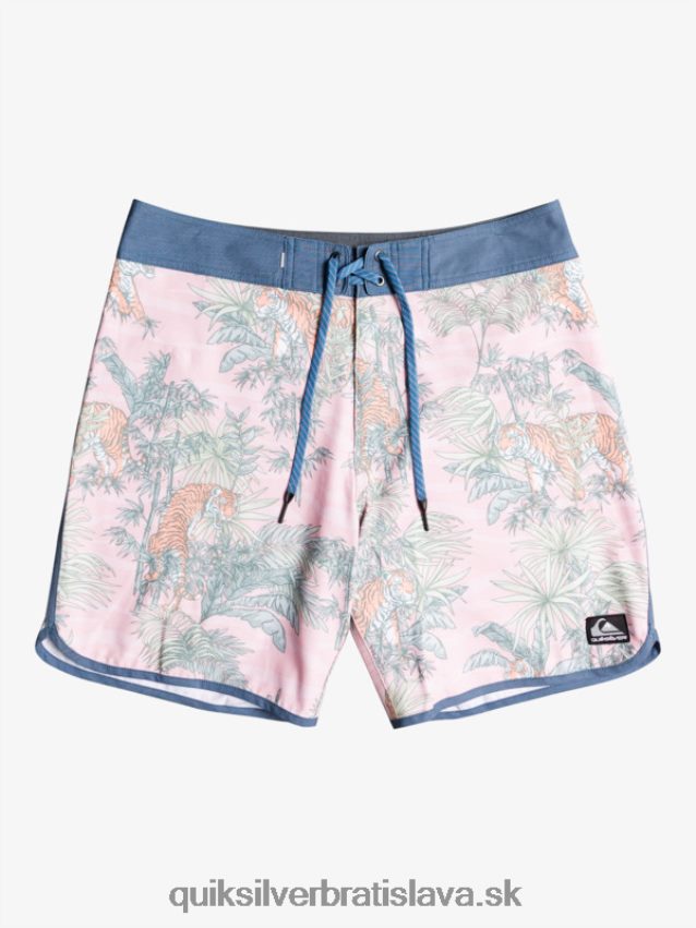 hempstretch scallop 19 boardshorts Quiksilver muži B80HXR1744 g-land ruža so závojom
