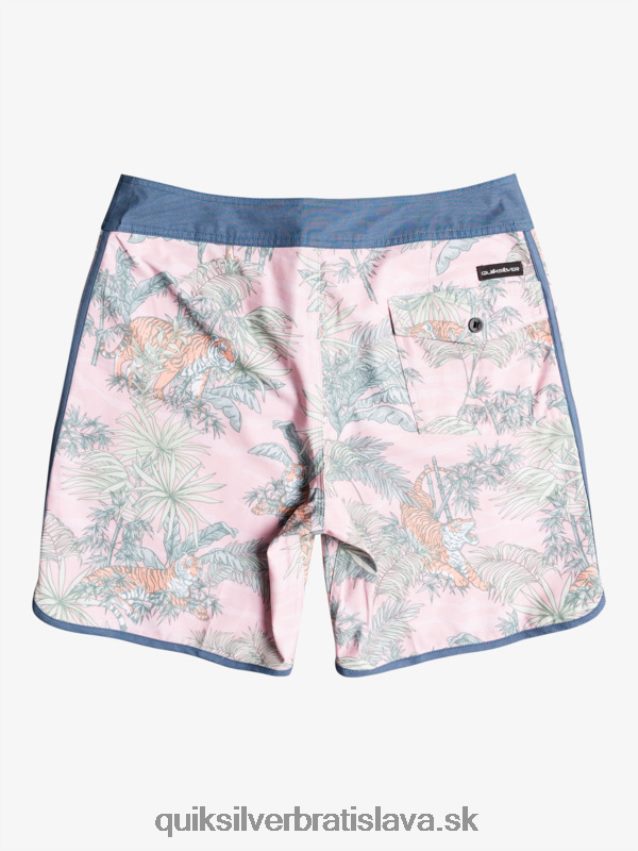 hempstretch scallop 19 boardshorts Quiksilver muži B80HXR1744 g-land ruža so závojom