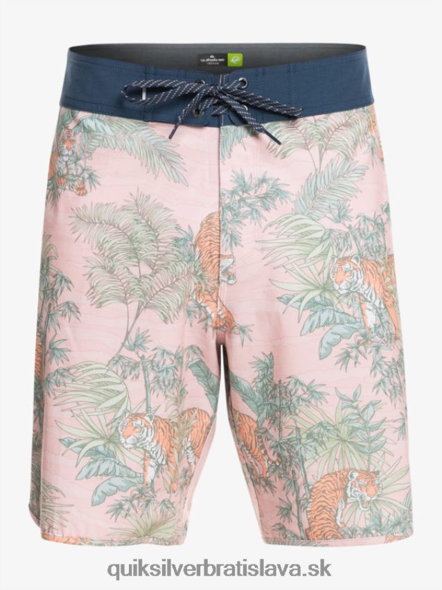 hempstretch scallop 19 boardshorts Quiksilver muži B80HXR1744 g-land ruža so závojom