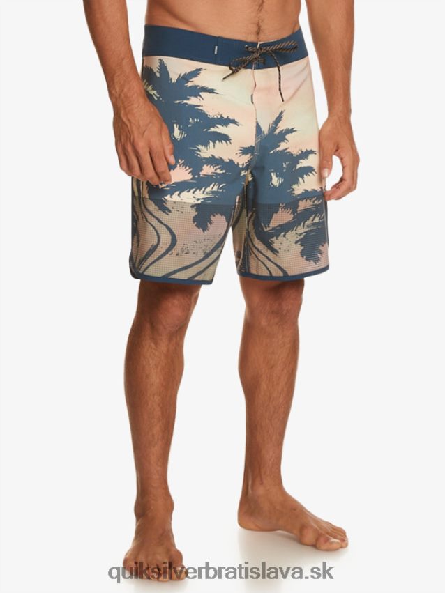 highlite hrebenatka 19 boardshorts Quiksilver muži B80HXR18 pastelová tyrkysová