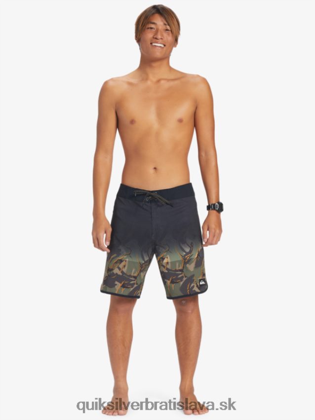 highlite hrebenatka 19 boardshorts Quiksilver muži B80HXR25 štvorlístok