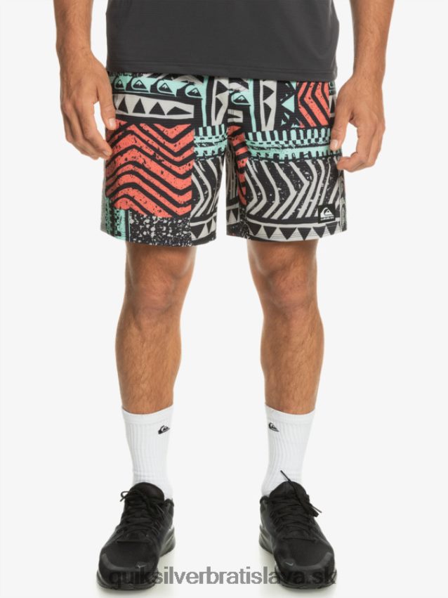 highlite omni krátkych 17 salv Quiksilver muži B80HXR808 šedo fialová