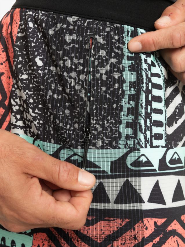 highlite omni krátkych 17 salv Quiksilver muži B80HXR808 šedo fialová
