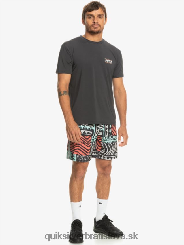 highlite omni krátkych 17 salv Quiksilver muži B80HXR808 šedo fialová